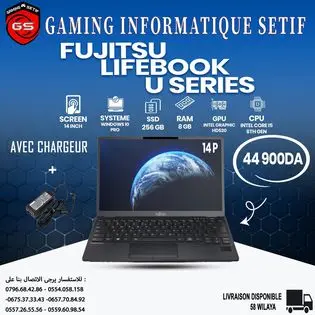 PC LAPTOP FUJITSU LIFEBOOK I5 6EME R8GB S256 14P